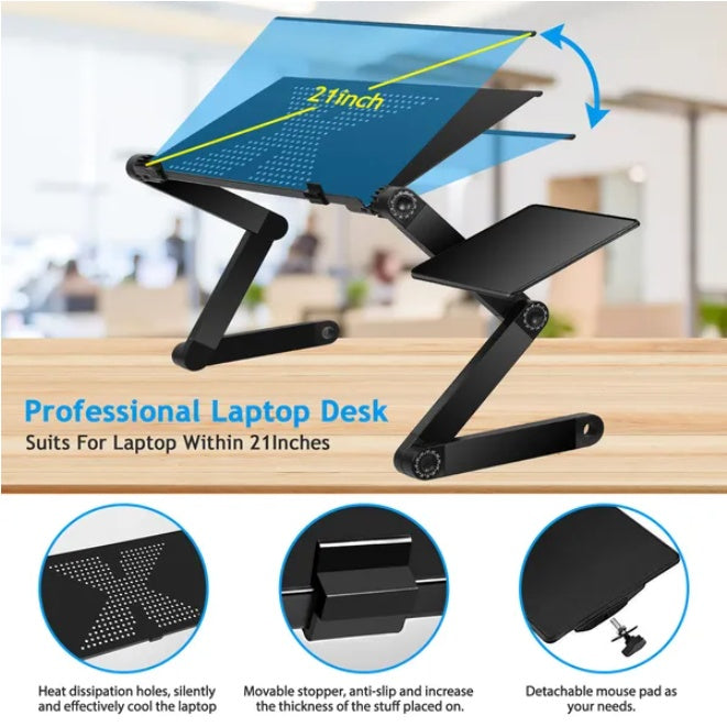 FlexFold Adjustable Laptop Desk Table