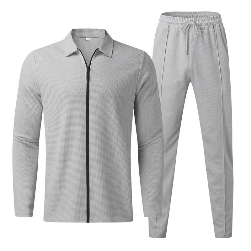 ActiveEdge Men’s Fashion Zipper Cardigan Sports Suit