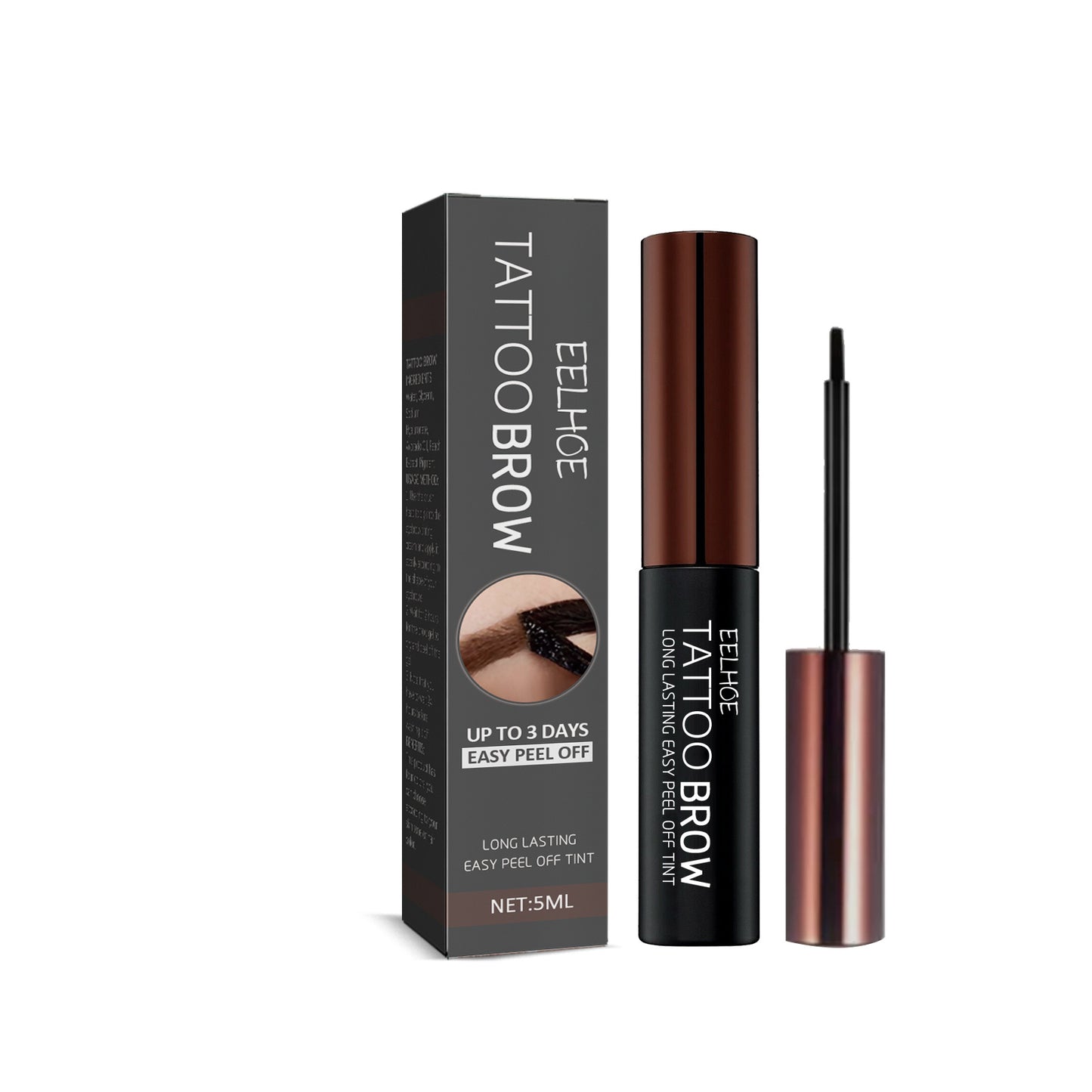 EELHOE Long-Wear Peel-Off Brow Tint Gel – Waterproof & Smudge-Proof