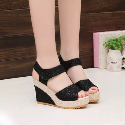 Women’s Flat Bottom High Heel Sandals – Elegant Open-Toe Summer Fashion Shoes