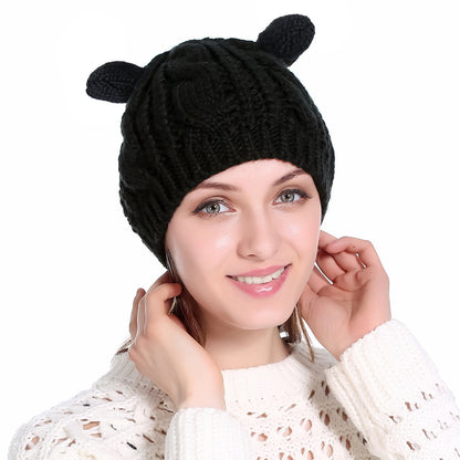 KittyKnit Ear Beanie – Cute Cat Ear Winter Hat for Autumn & Winter