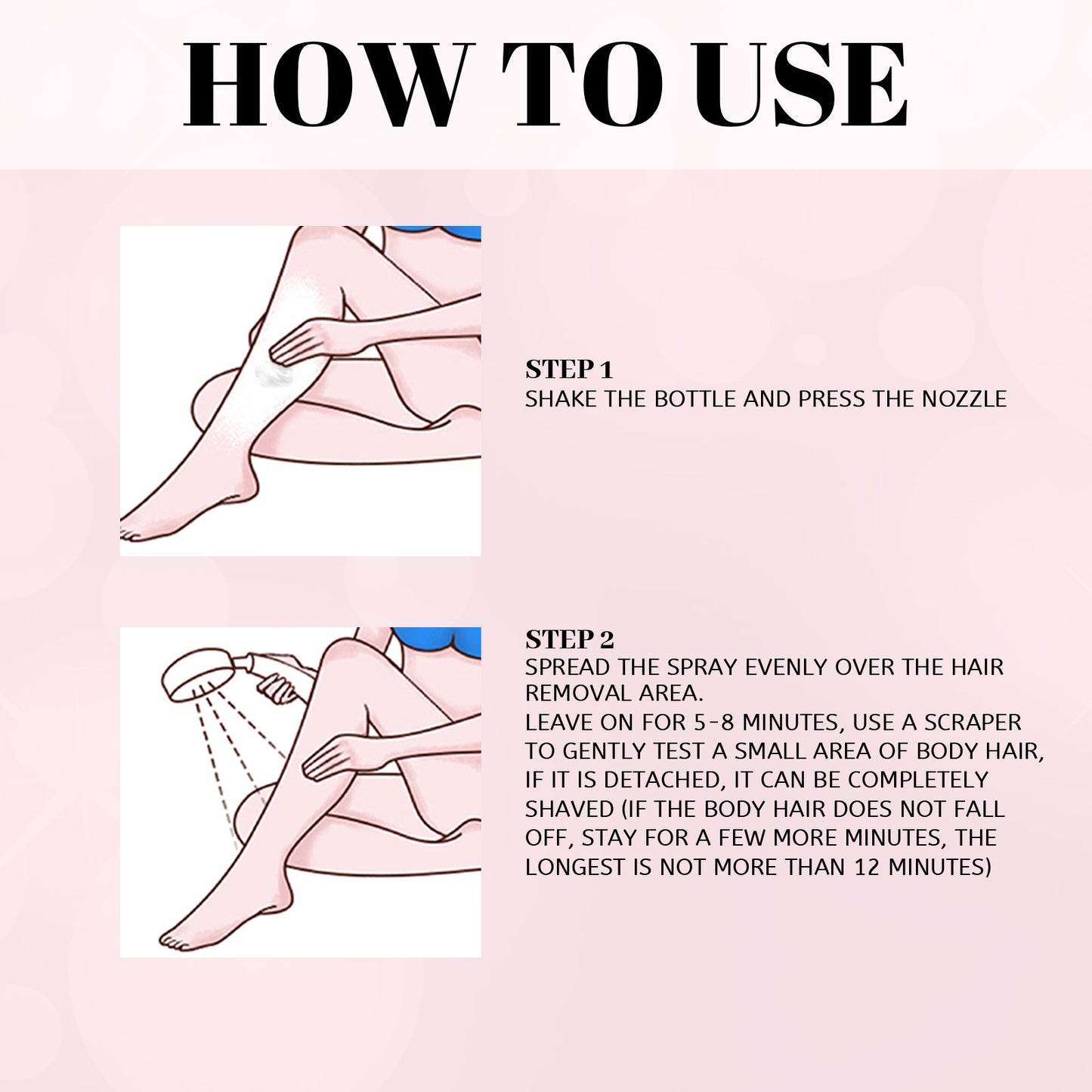 Hair Removal Spray – Gentle Depilatory Foam (30ml / 100ml)