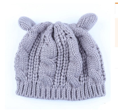 KittyKnit Ear Beanie – Cute Cat Ear Winter Hat for Autumn & Winter