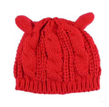 KittyKnit Ear Beanie – Cute Cat Ear Winter Hat for Autumn & Winter