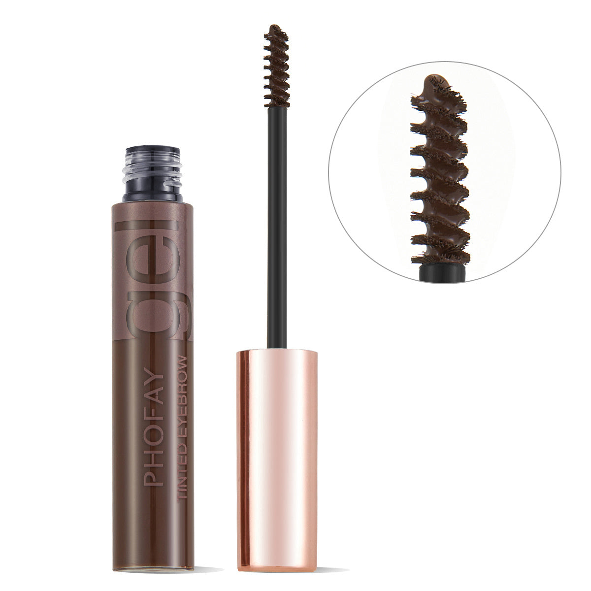 PHOFAY Tint & Hold Brow Gel – Natural Color + All-Day Control