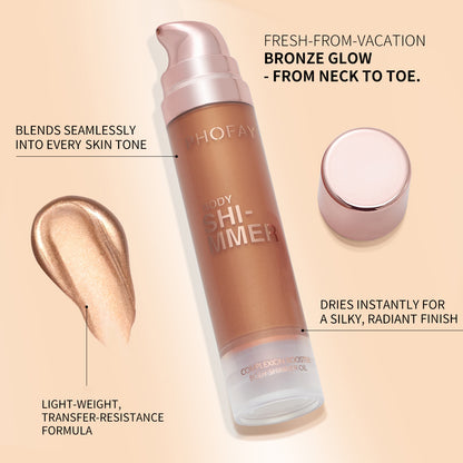 PHOFAY Glow Luxe Body Shimmer Oil – Radiant Hydrating Glow