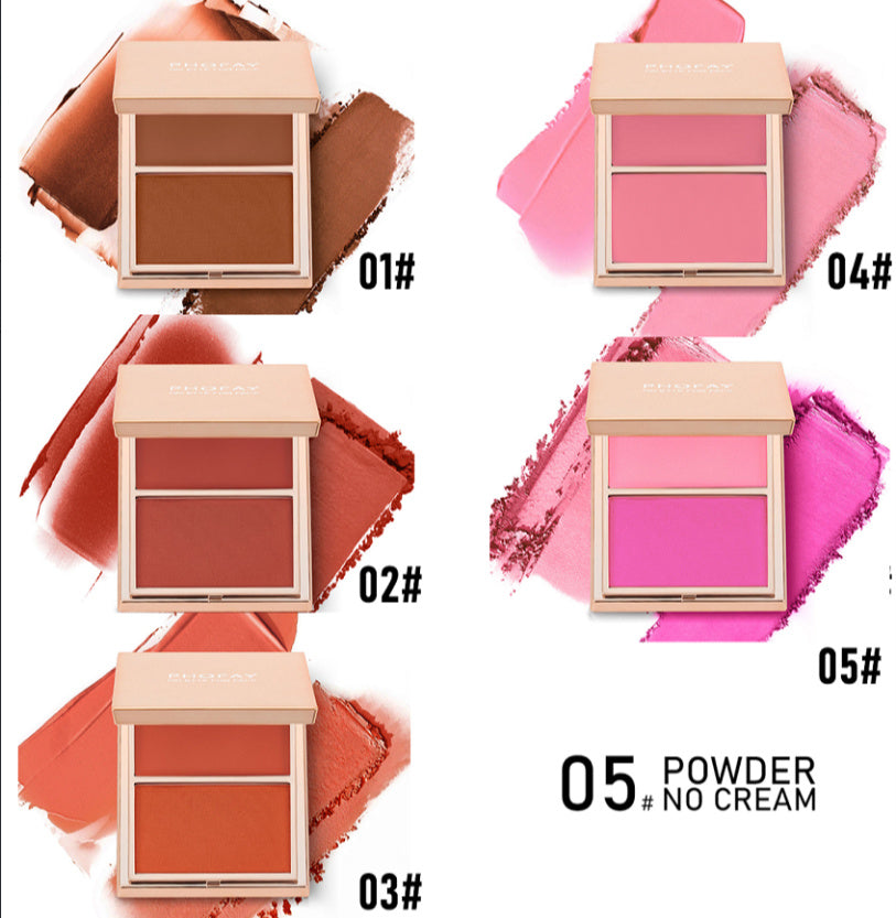 PHOFAY Cream–Powder Blush Duo – Natural Glow & Long-Wear Finish