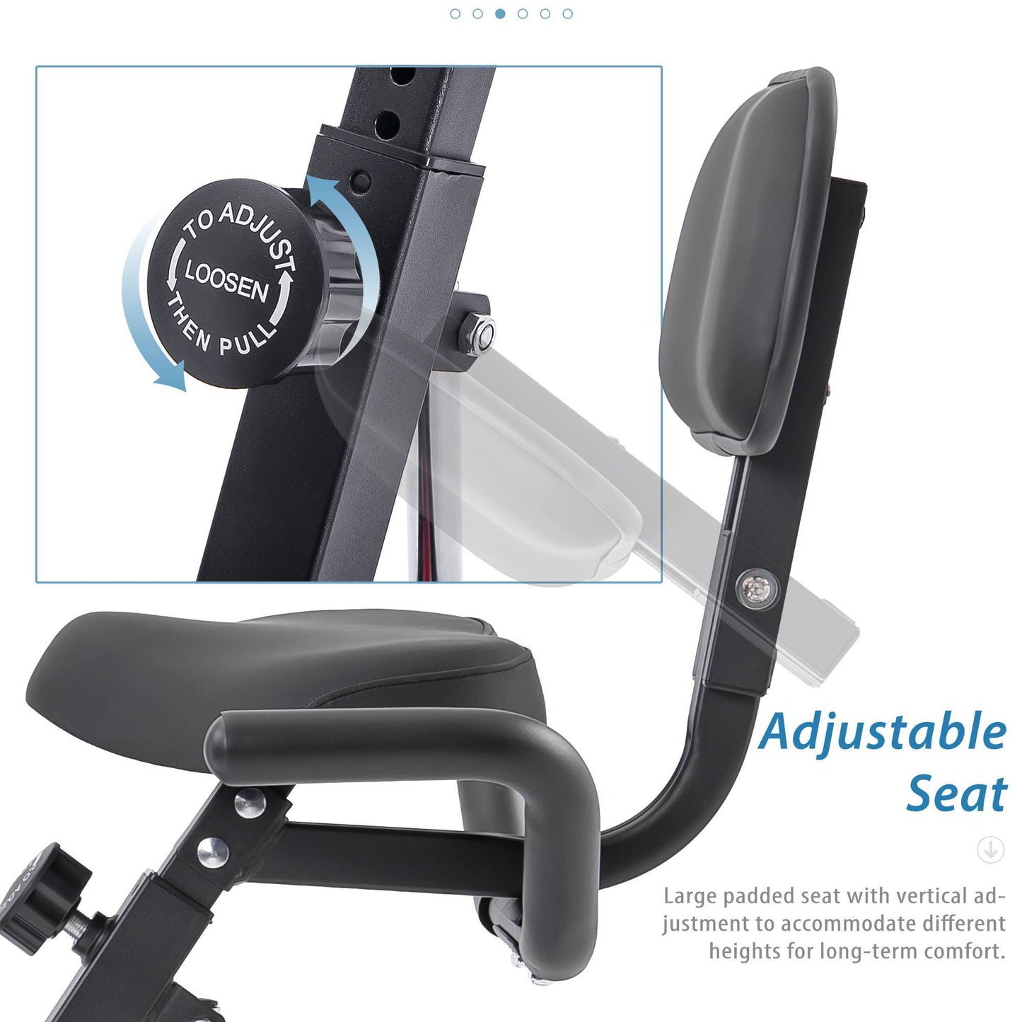 FlexFold Upright & Recumbent Folding Exercise Bike – 10-Level Tension