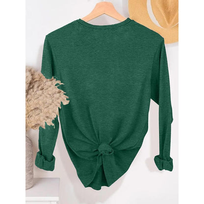 Essential Fall 5-Pack Tees – Women’s Long-Sleeve Crew Neck Basic Tops Set (2025 Collection)