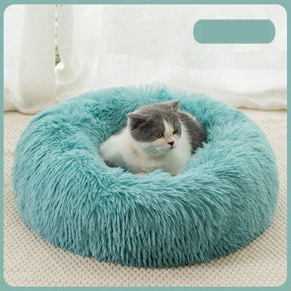 Plush Warm Dog Bed In Winter