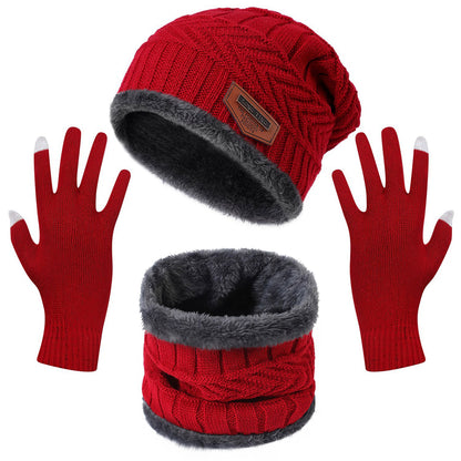 Winter Flex 3-in-1 Knit Set – Warm Beanie, Touchscreen Gloves & Scarf for Men & Women