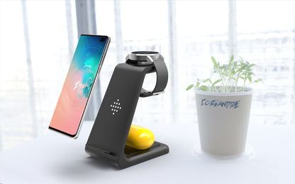 3-in-1 Fast Wireless Charging Station Dock