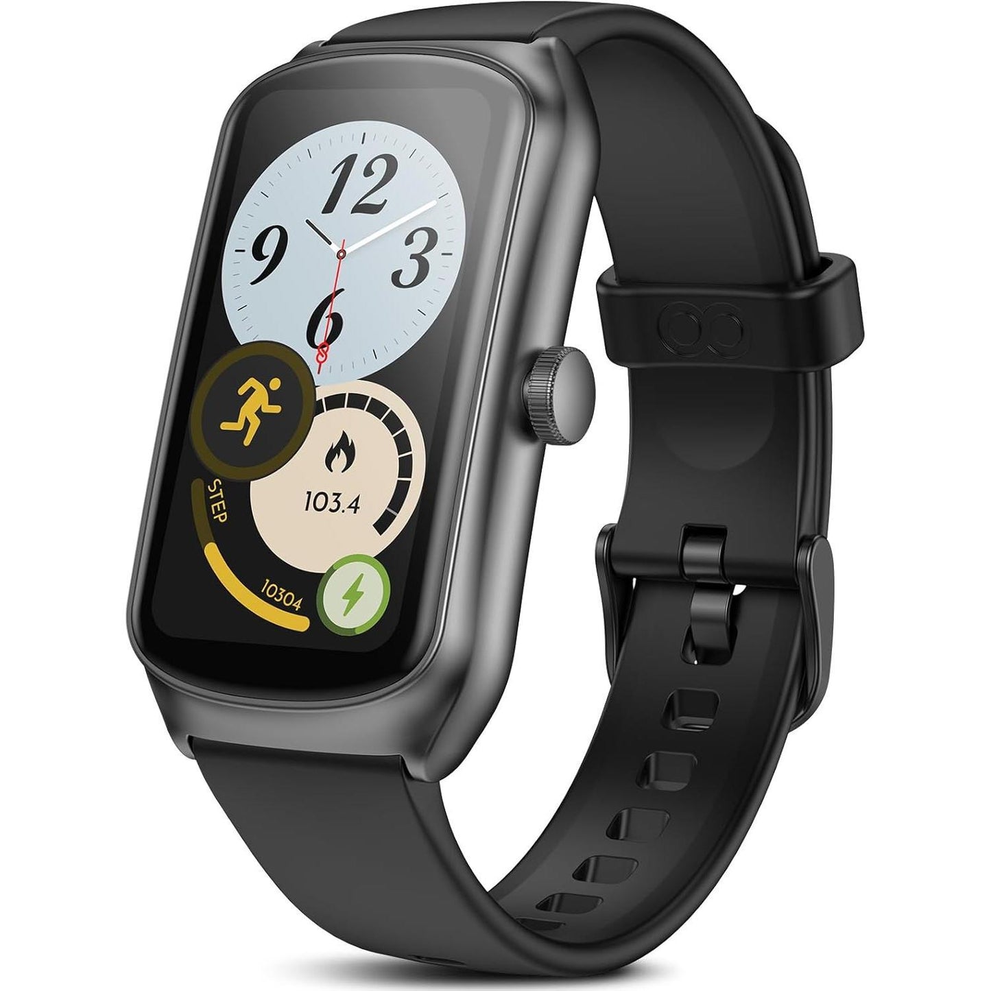 AmoTech Unisex AMOLED Smartwatch – Health & Activity Tracking Pro