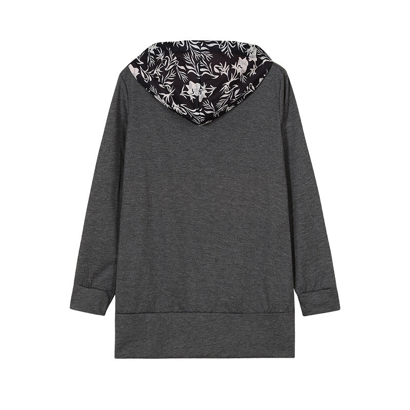 Color Blend Plus Hoodie Coat – Women’s Full-Zip Color-Block Winter Jacket