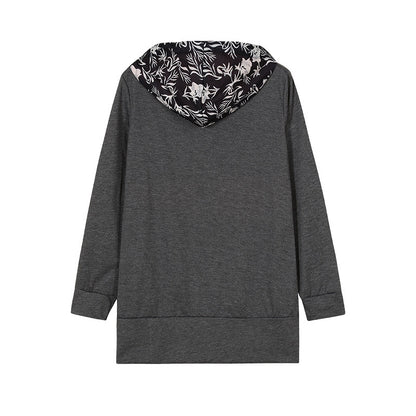 Color Blend Plus Hoodie Coat – Women’s Full-Zip Color-Block Winter Jacket