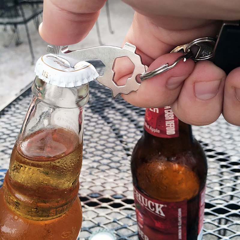 20-in-1 Stainless Steel EDC Multi-Tool Keychain