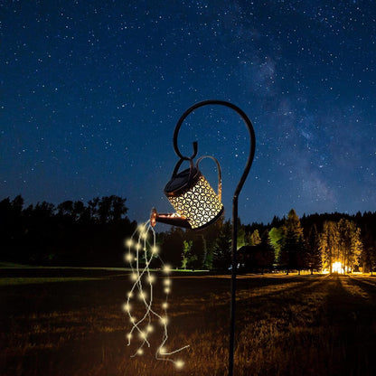GlowCan 2-Pack LED Watering Can Solar String Lights