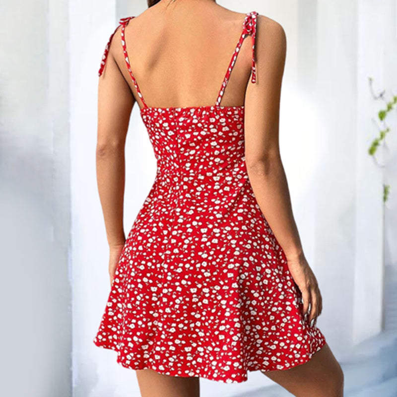 Womens Floral Mini Dress