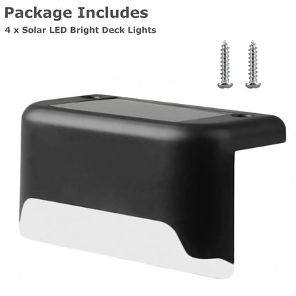 SunStep 4-Pack Solar LED Deck & Stair Lights