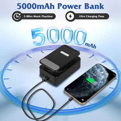 4-in-1 Foldable Wireless Speaker Phone Stand with Power Bank