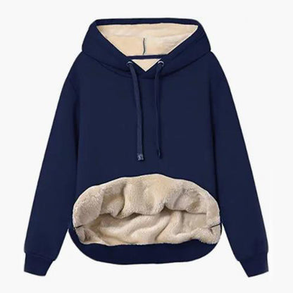 Lamb Warm Hooded Jacket – Women’s Cozy Fleece Pocket Sports Sweatshirt