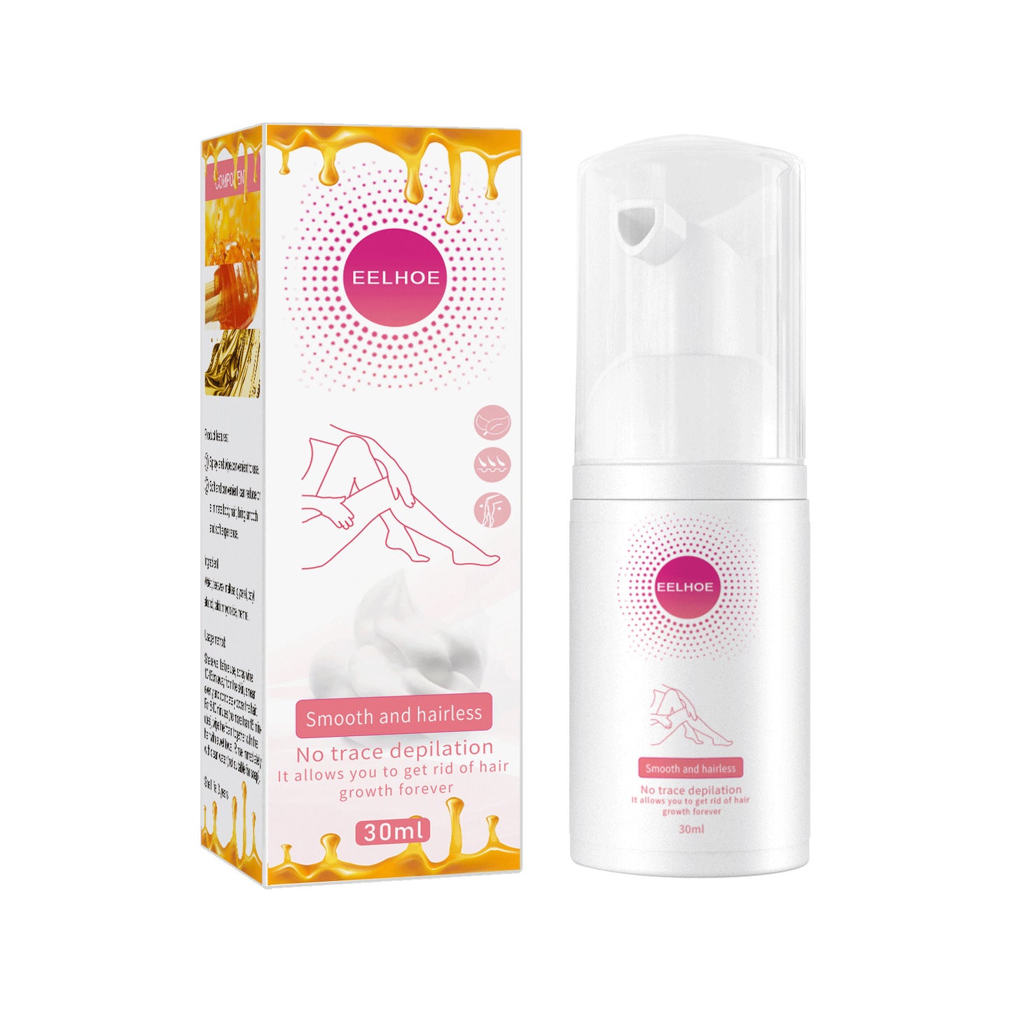 Hair Removal Spray – Gentle Depilatory Foam (30ml / 100ml)