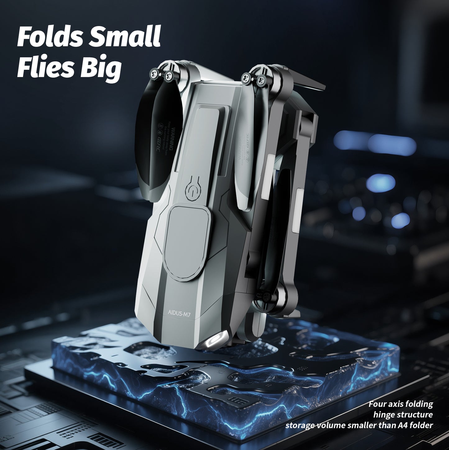 4DRC M7 GPS 4K Camera Drone with Brushless Motor & Follow Me Mode