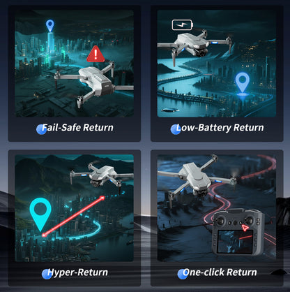 4DRC M7 GPS 4K Camera Drone with Brushless Motor & Follow Me Mode