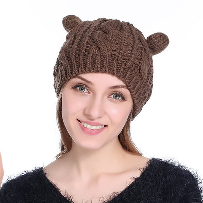 KittyKnit Ear Beanie – Cute Cat Ear Winter Hat for Autumn & Winter