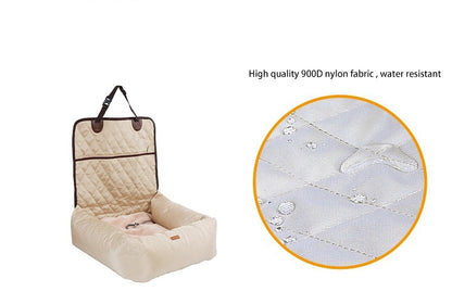 2-in-1 Foldable Pet Carrier & Car Seat Bed – Thickened Multi-Purpose Travel Mattress for Dogs