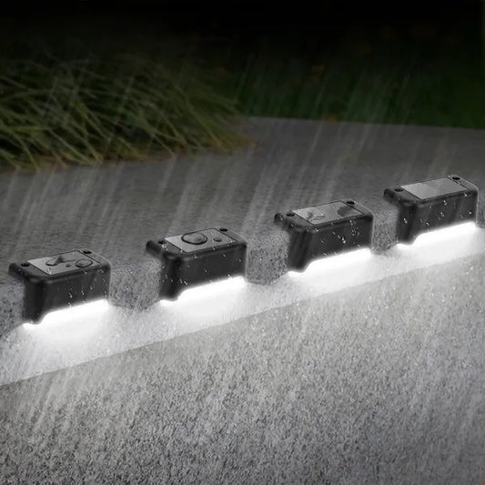 SunStep 4-Pack Solar Powered LED Step Lights