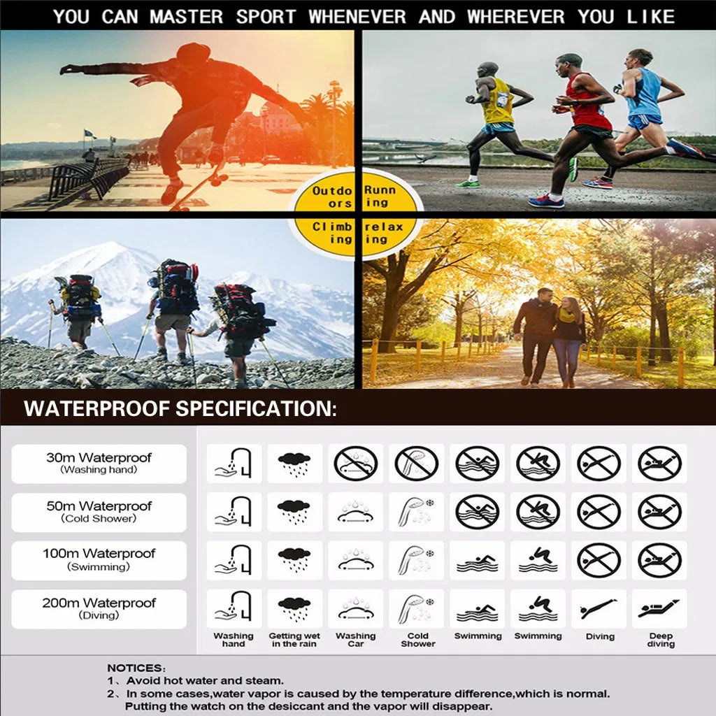 TactiPro Military Sports Watch – Waterproof LED Outdoor Timepiece