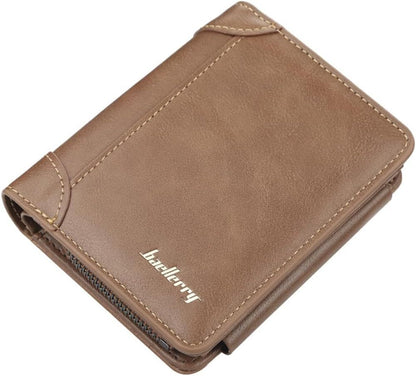 Men’s Classic Brown & Khaki Leather Wallet