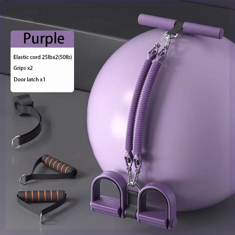 Adjustable Resistance Band Set – High-Tension Fitness Bands with Foot Pedals & Handles