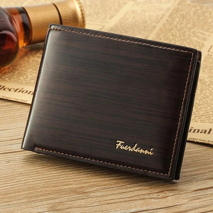 LuxFold Men’s Premium Bifold Leather Wallet