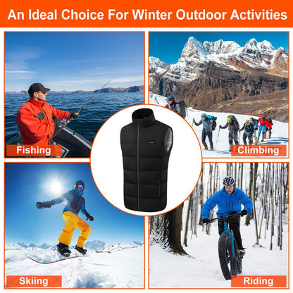 HeatCore 23-Zone Heated Vest – USB Powered 3-Level Warmth for Men & Women