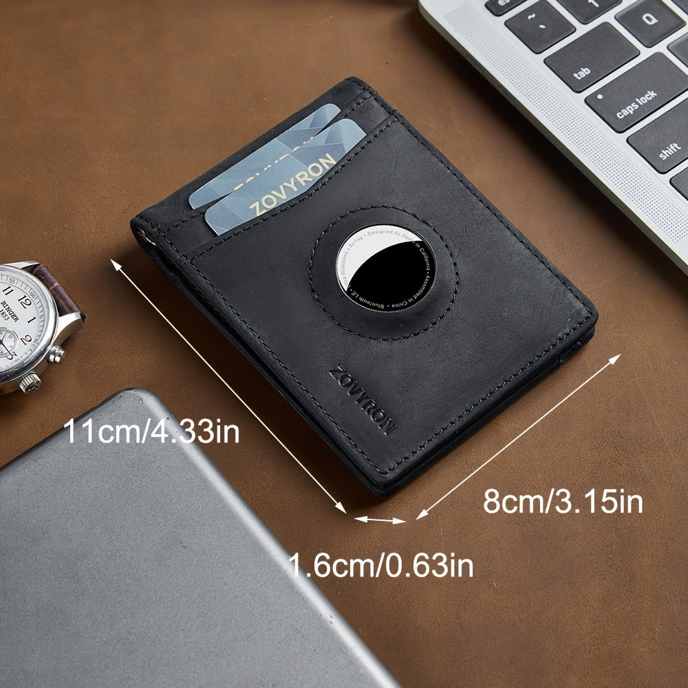 AirGuard RFID Slim Bifold Wallet With Airtag Holder