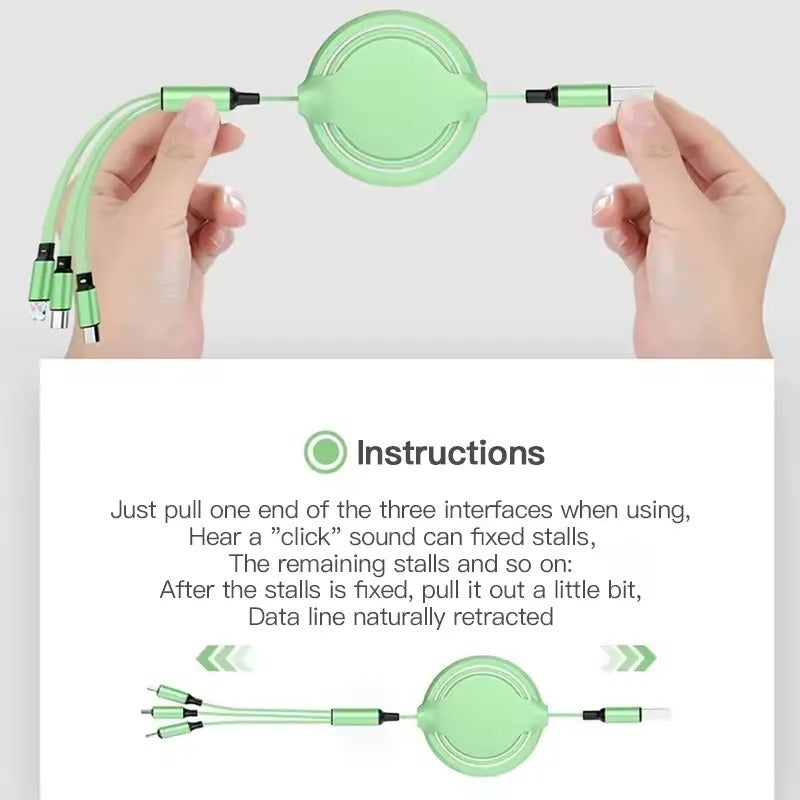 TriLink 3-in-1 Multi-Device Fast Charging Data Cable