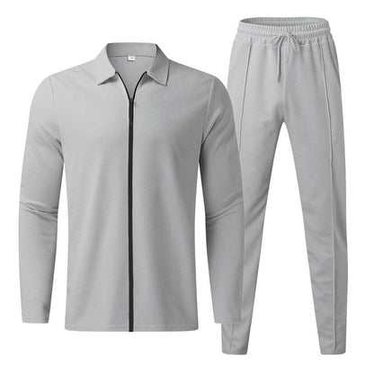 ActiveEdge Men’s Fashion Zipper Cardigan Sports Suit