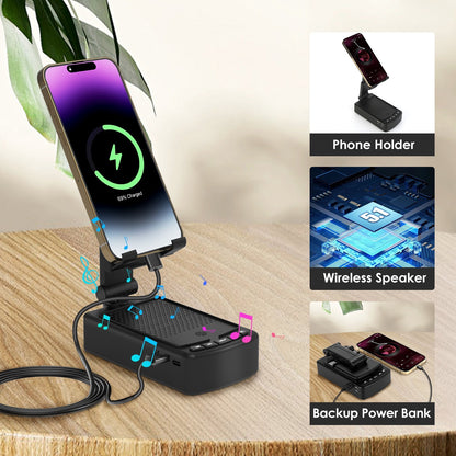 SoundStand HD Wireless Speaker Power Bank & Foldable Phone Stand
