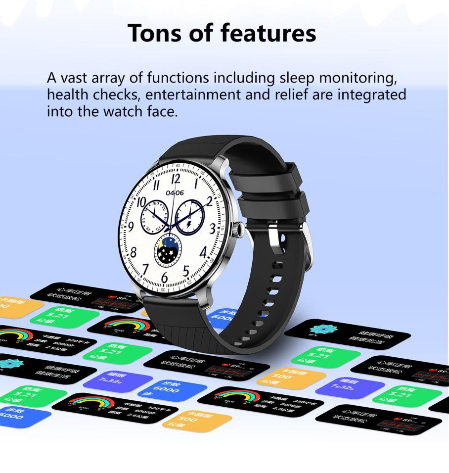 SlimEdge AMOLED Smartwatch – Ultra-Thin Fitness & Lifestyle Tracker