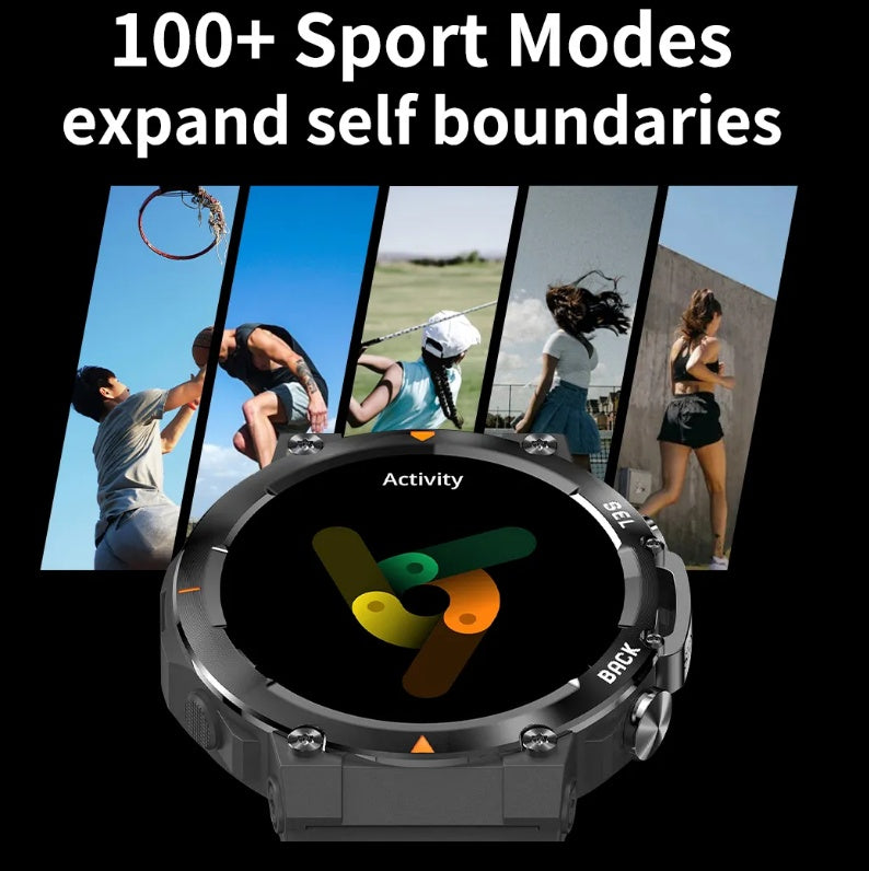 MAX18 Vision AMOLED Smartwatch – AI Voice & Gesture Control Sports Watch
