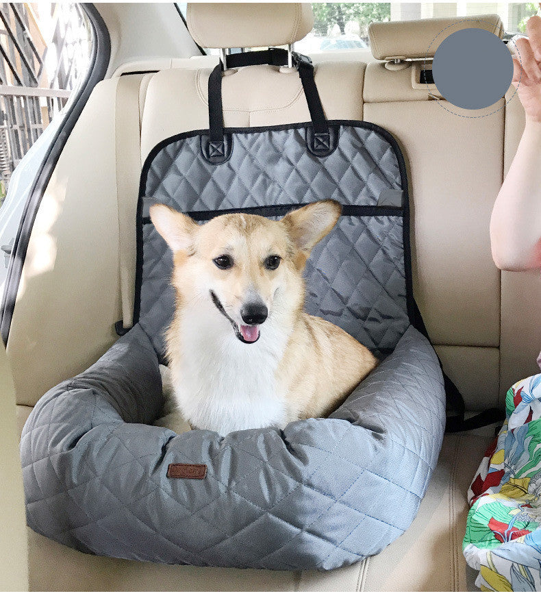 2-in-1 Foldable Pet Carrier & Car Seat Bed – Thickened Multi-Purpose Travel Mattress for Dogs