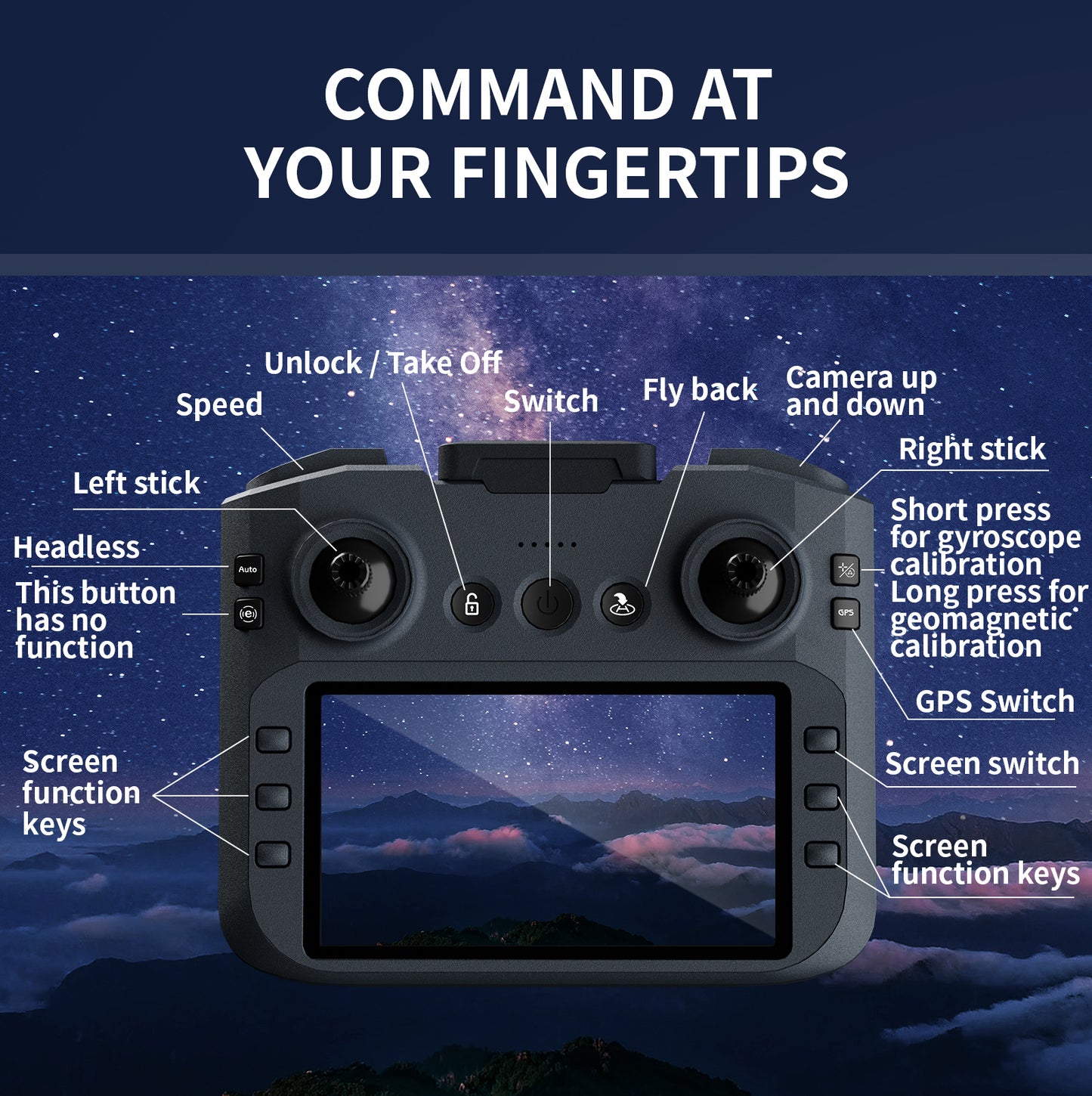 4DRC M7 GPS 4K Camera Drone with Brushless Motor & Follow Me Mode