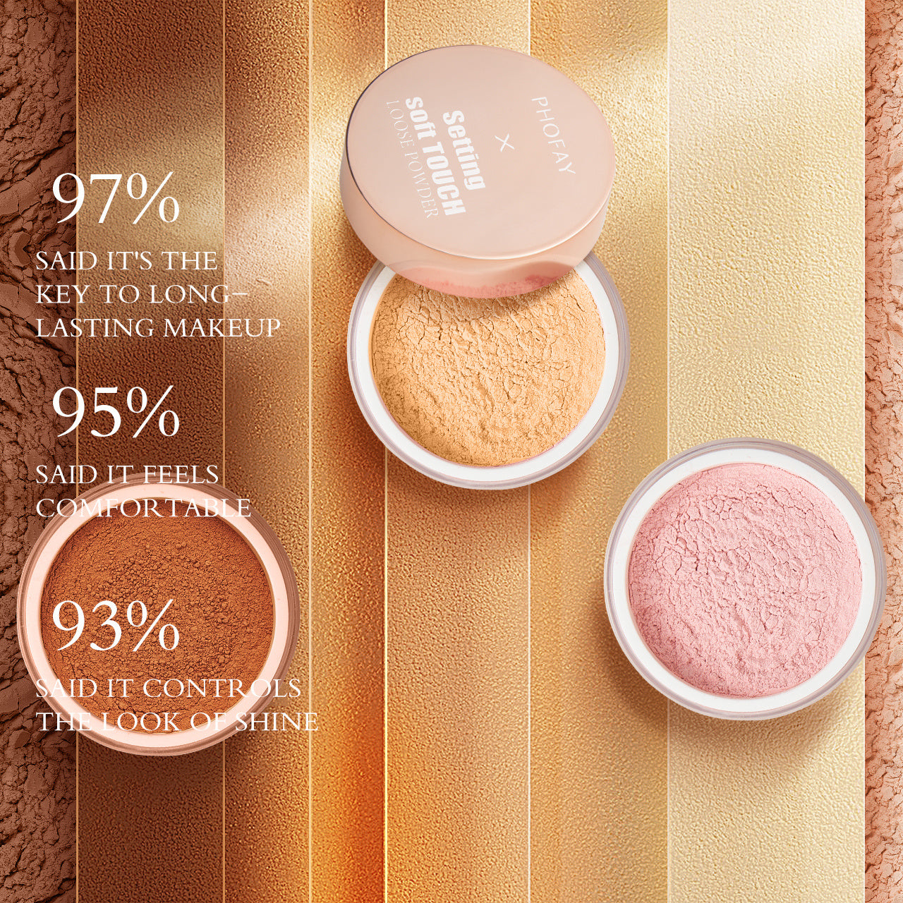 PHOFAY Soft-Touch Setting Powder – Shine Control & Smooth Finish