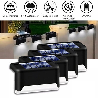 SunStep 4-Pack Solar LED Deck & Stair Lights