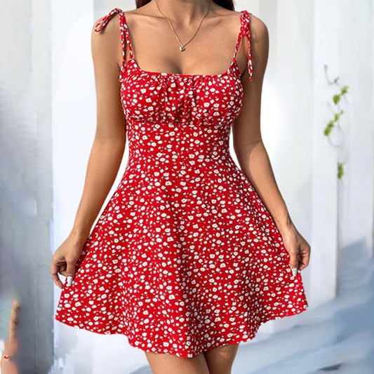 Womens Floral Mini Dress