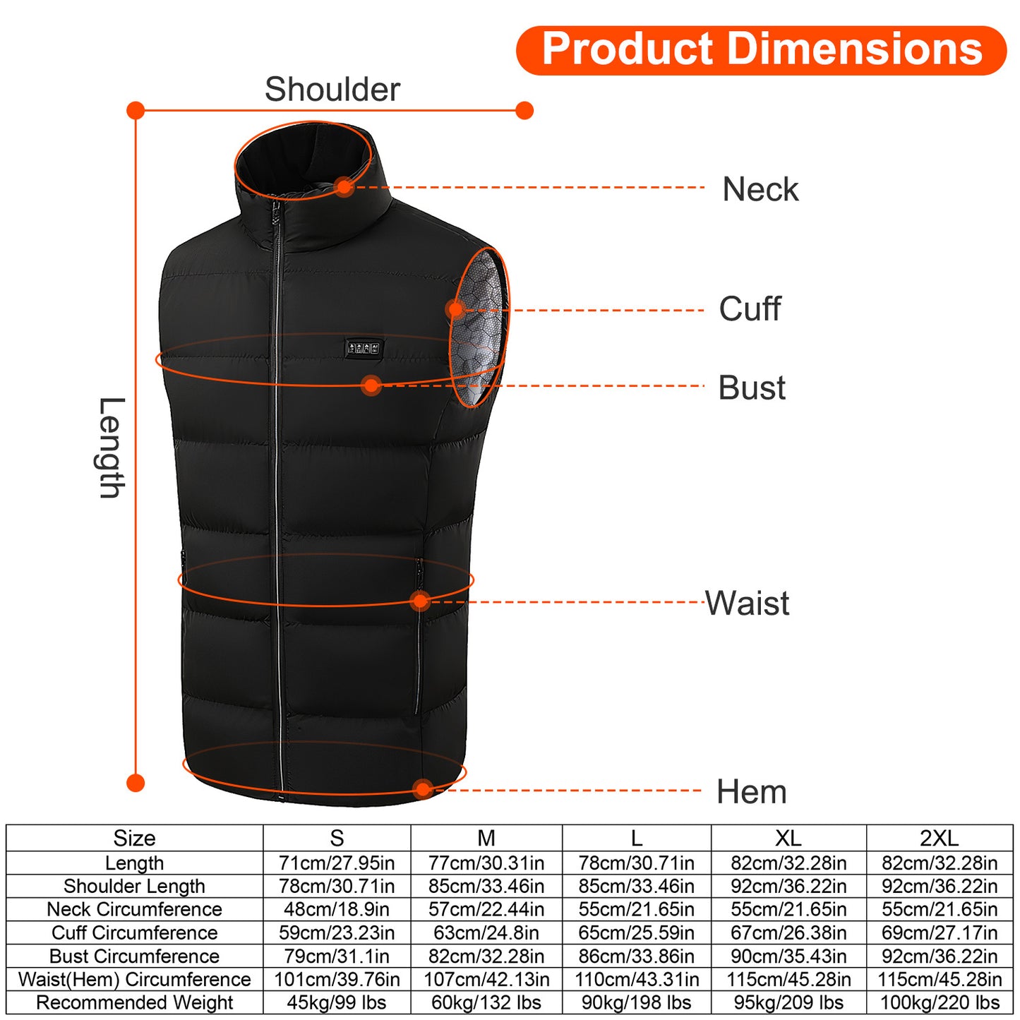 HeatCore 23-Zone Heated Vest – USB Powered 3-Level Warmth for Men & Women
