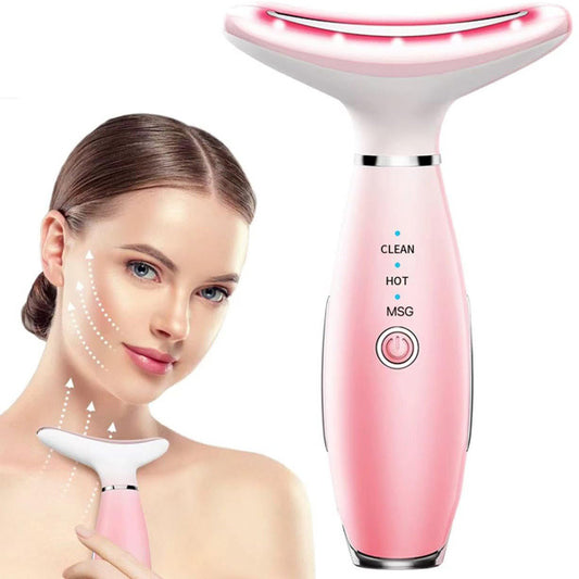 Pink Radiance Facial & Neck Massage Device – Skin Firming Beauty Tool