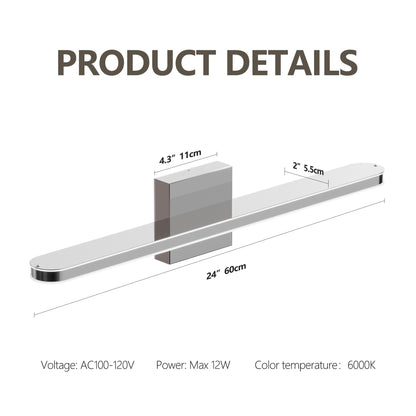 LumiBar 24" Dimmable LED Chrome Vanity Light